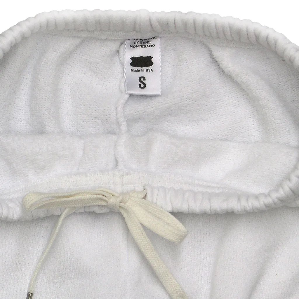 17.5 oz Fleece 26" Inseam "SIENA" Sweatpants - White