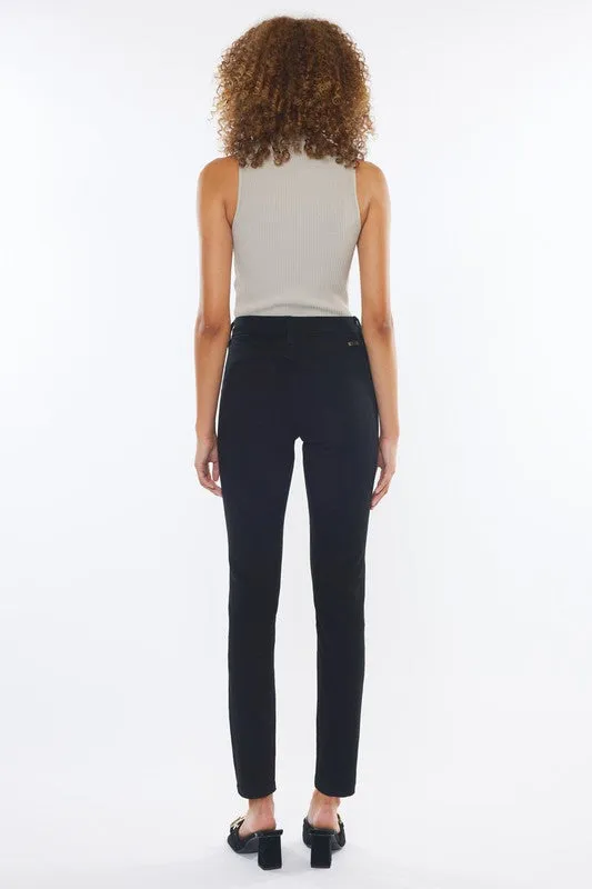 Ariel High Rise Black Cigarette Jeans