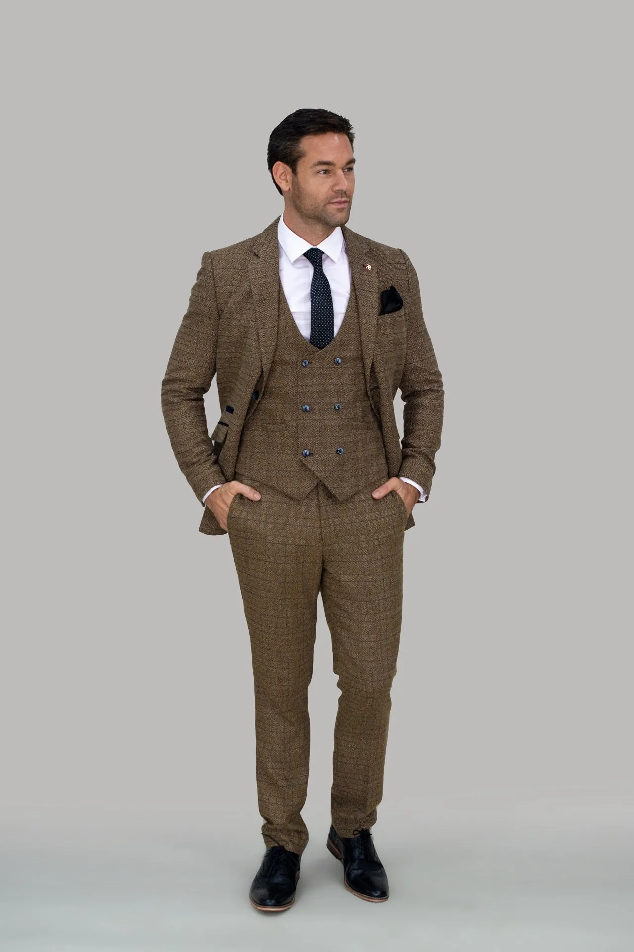 Ascari Tweed Slim Fit Trousers