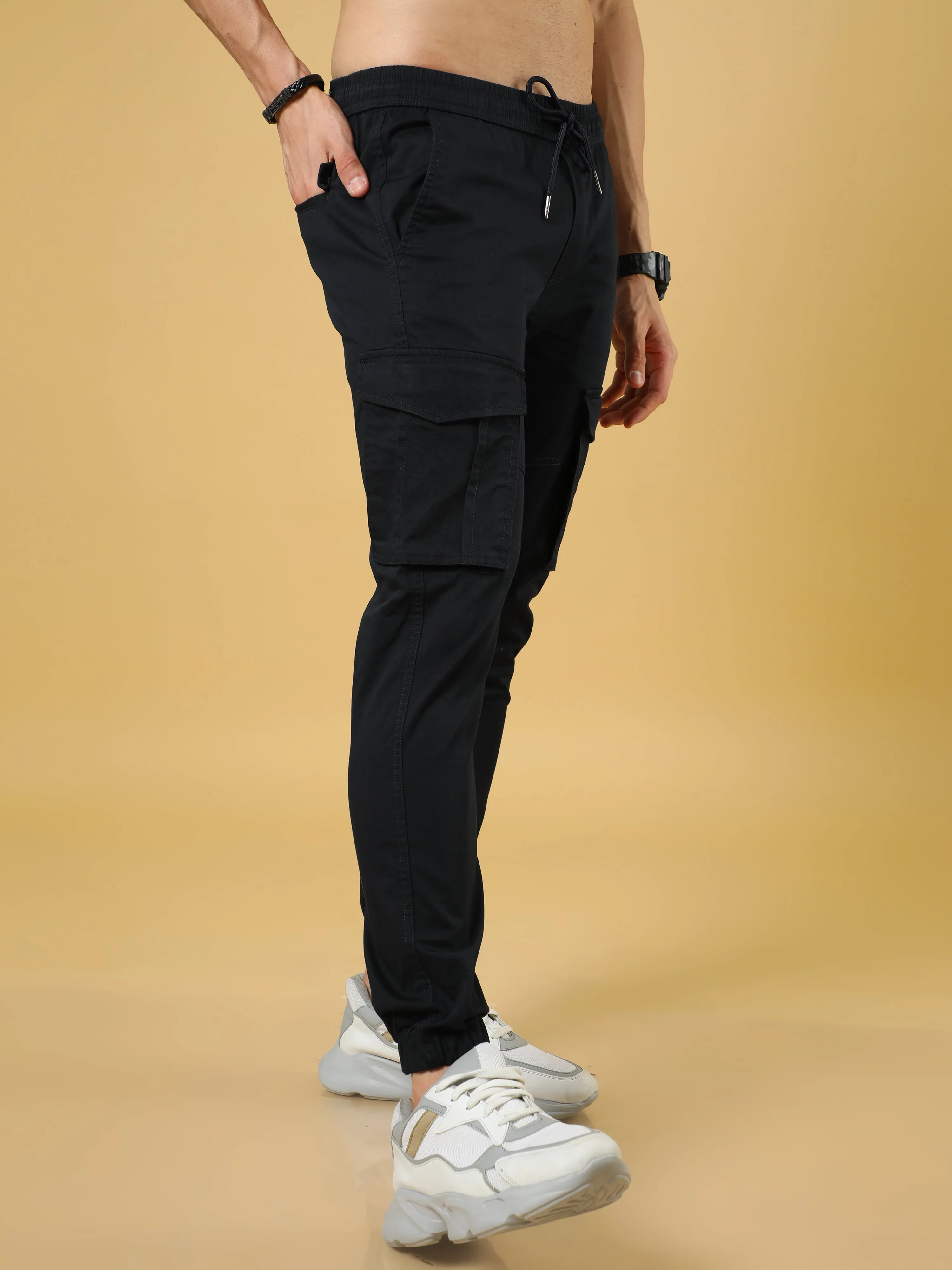 Authentic Navy Cargo Cotton Joggers