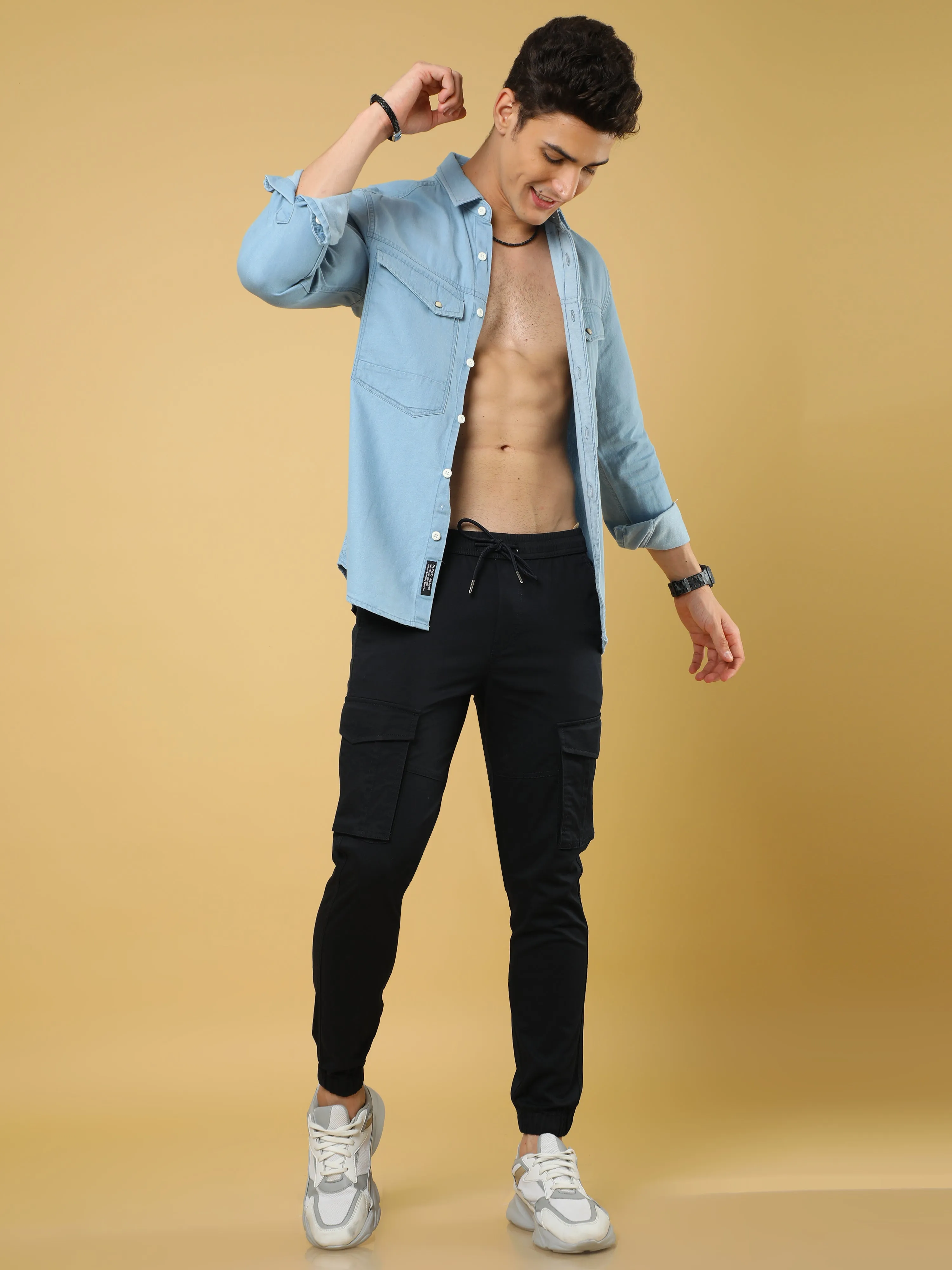 Authentic Navy Cargo Cotton Joggers