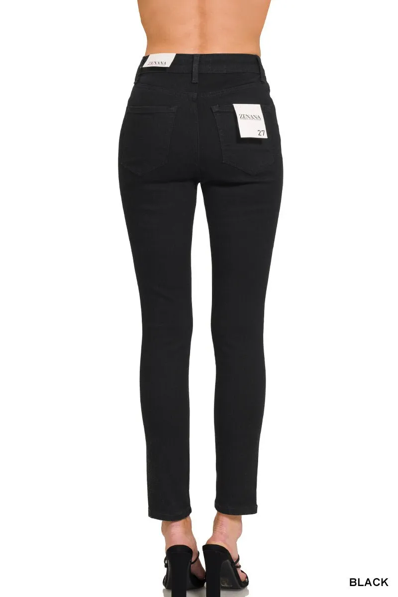 Black High Rise Skinny Jean