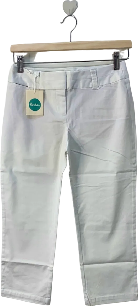 Boden White Straight Leg Trousers UK 14L