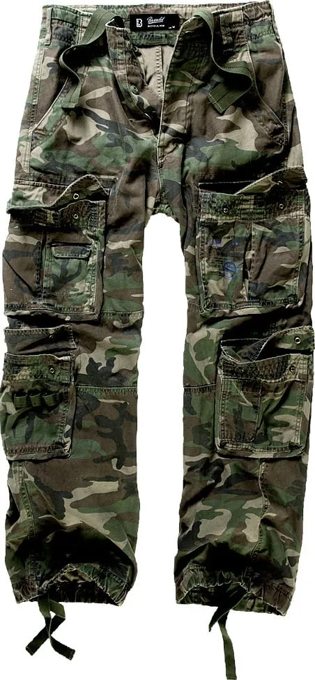 Brandit Pure Vintage Elastic Waist Pants, Camouflage