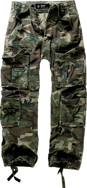 Brandit Pure Vintage Elastic Waist Pants, Camouflage