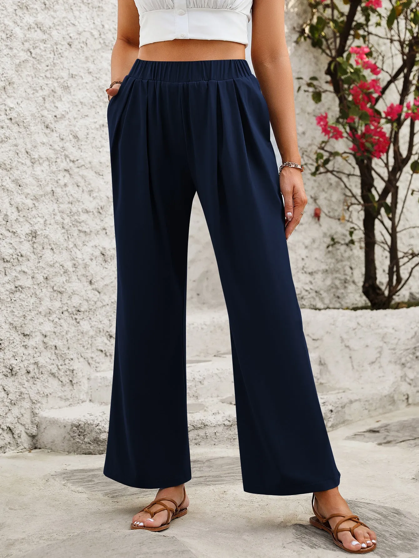 Casual Loose Wide Leg Yoga Fitness Workout Pants