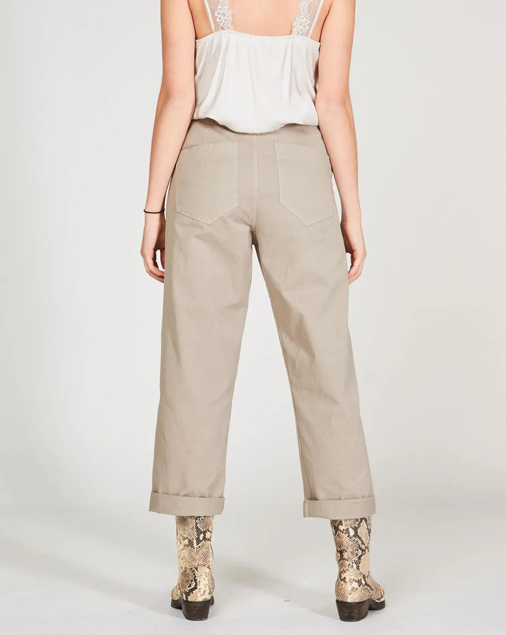 Curved-Seam Chino Pant
