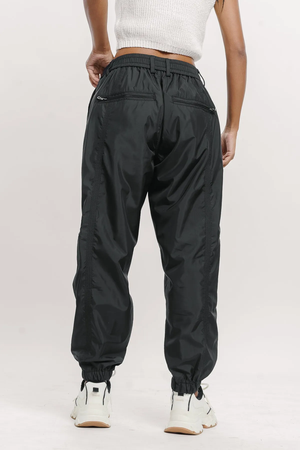 Dark Grey Parachute Cargo Joggers