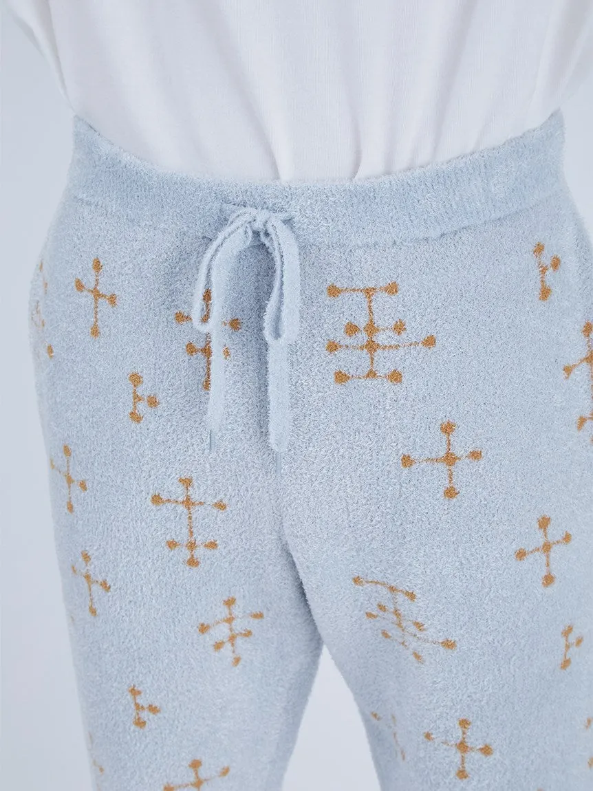 EAMES MENS Smoothie Jacquard Fluffy Long Pants