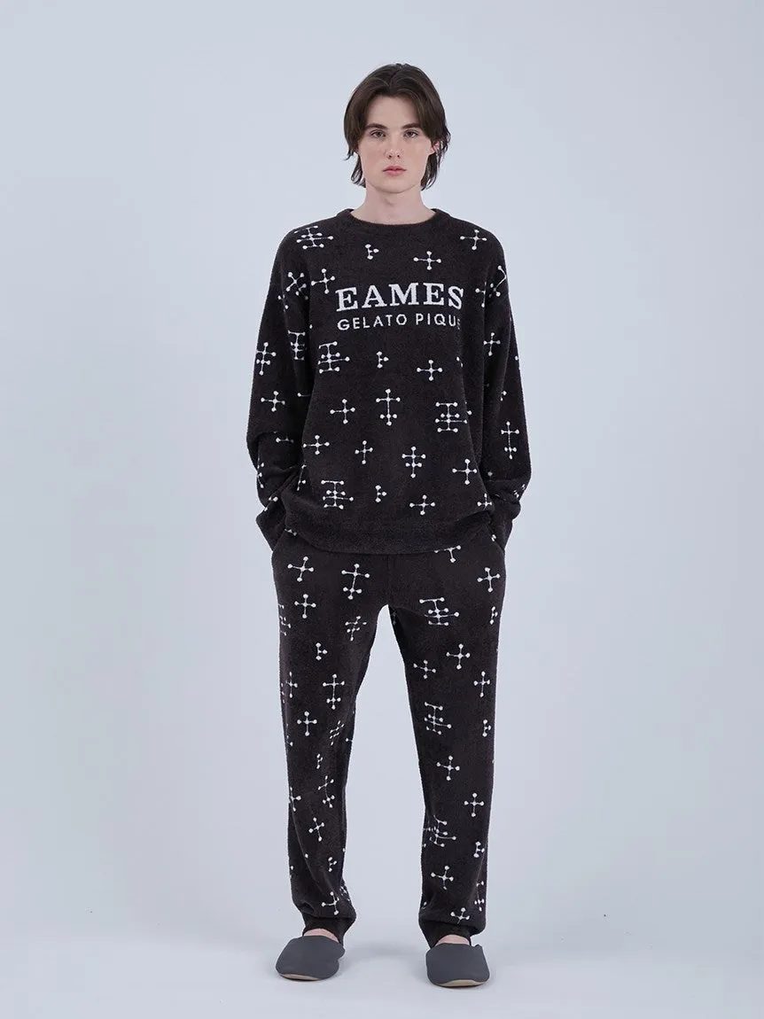 EAMES MENS Smoothie Jacquard Fluffy Long Pants