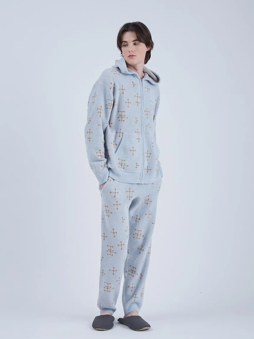 EAMES MENS Smoothie Jacquard Fluffy Long Pants