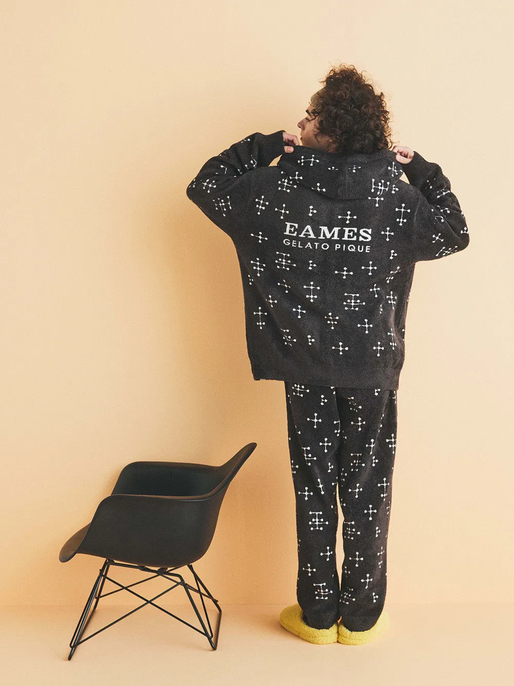 EAMES MENS Smoothie Jacquard Fluffy Long Pants