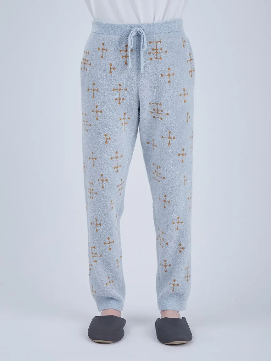 EAMES MENS Smoothie Jacquard Fluffy Long Pants