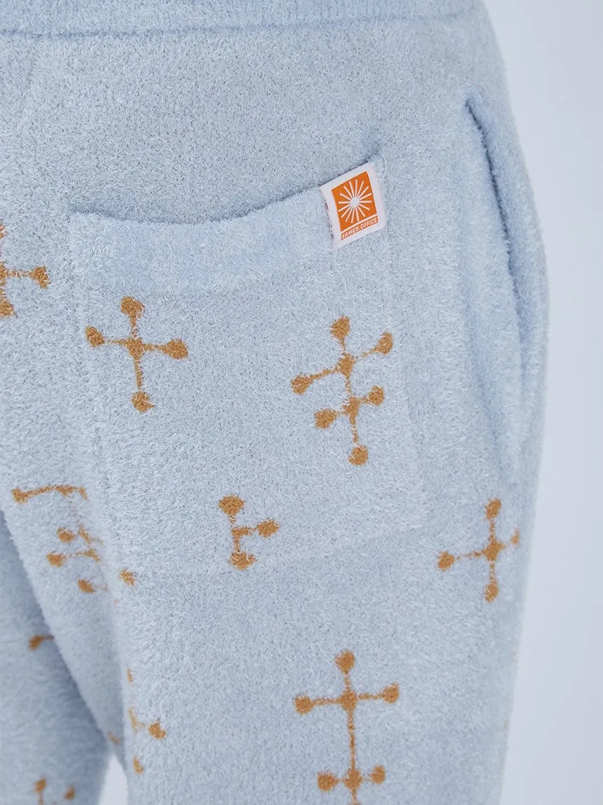 EAMES MENS Smoothie Jacquard Fluffy Long Pants