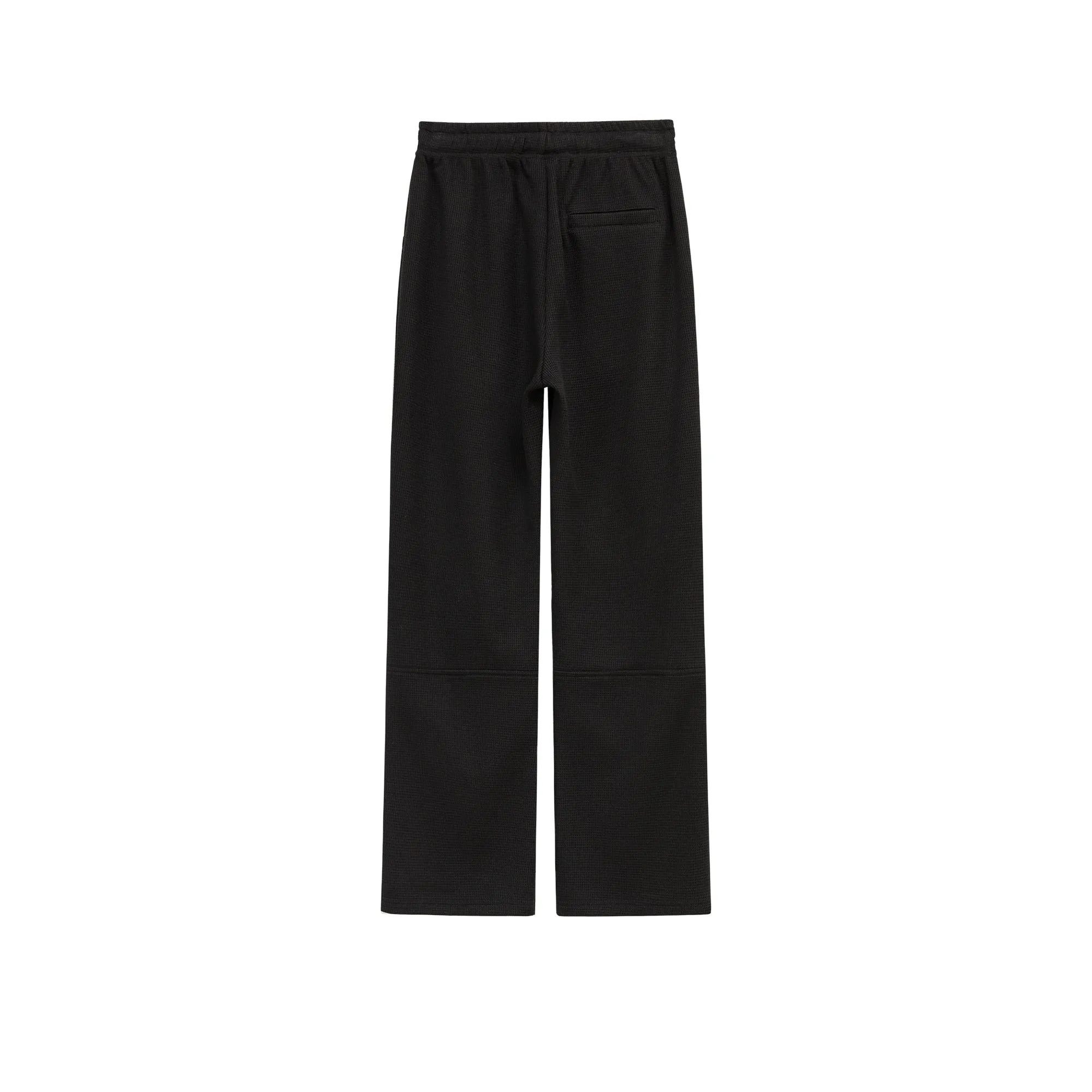 Elastic Waist Shirring Wide Pants