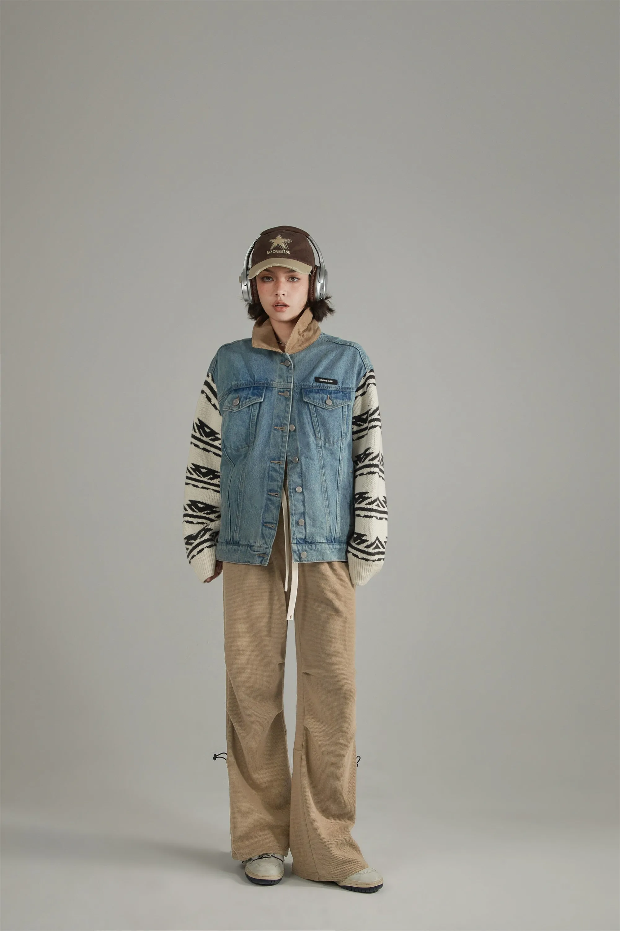 Elastic Waist Shirring Wide Pants