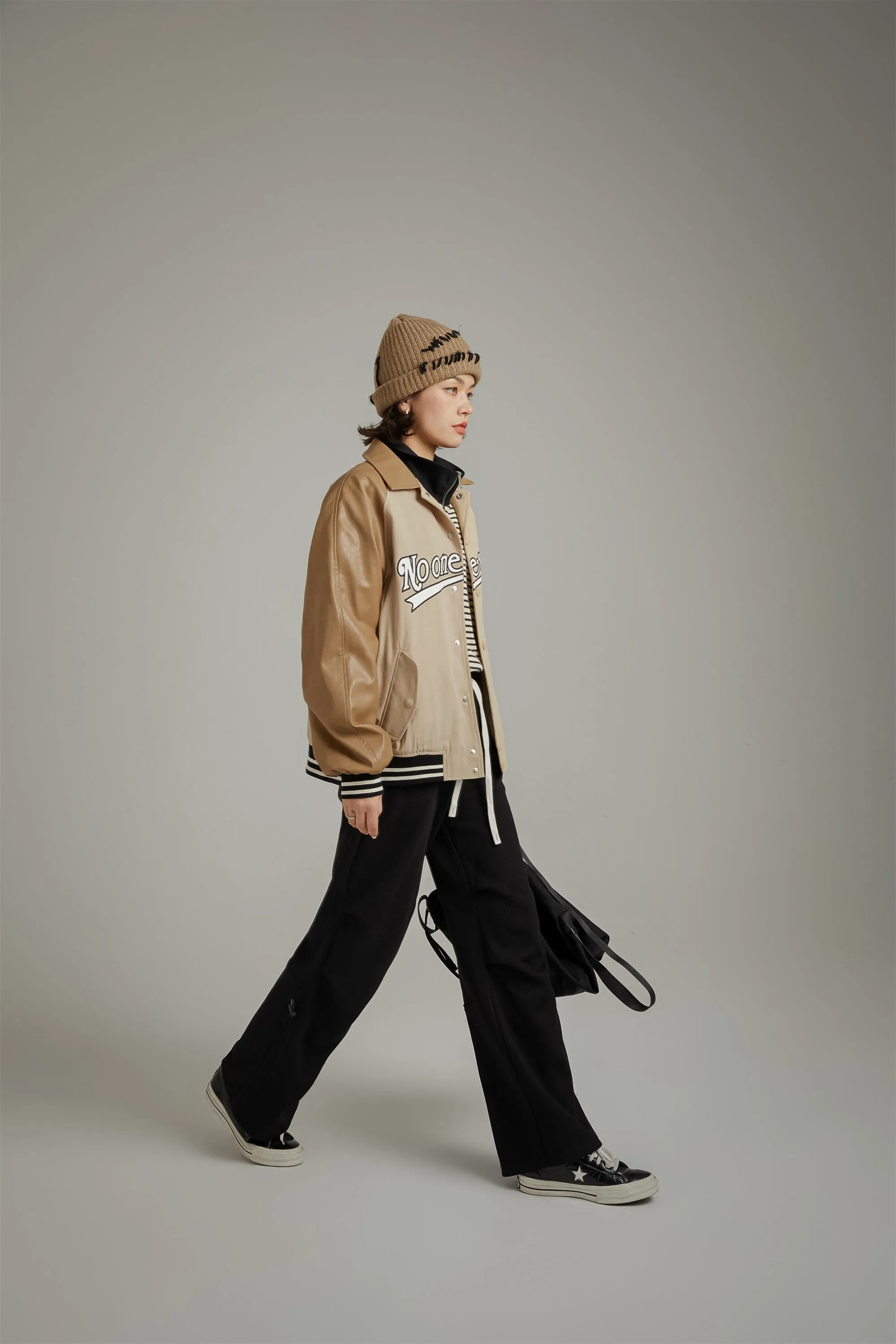 Elastic Waist Shirring Wide Pants