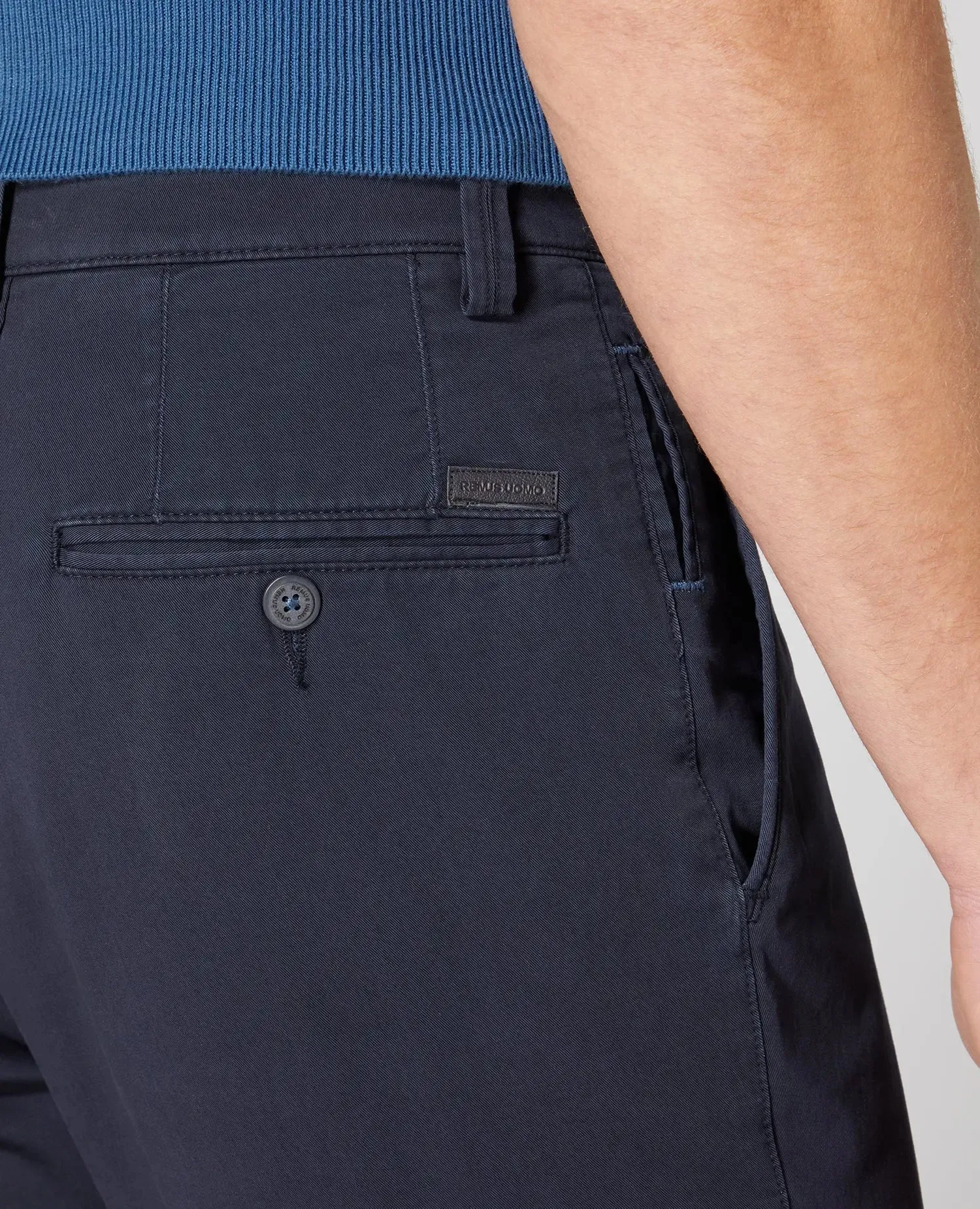 Emilio Tailored Chinos - Navy