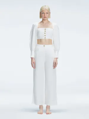 Gemma White Top and Valencia White Pants