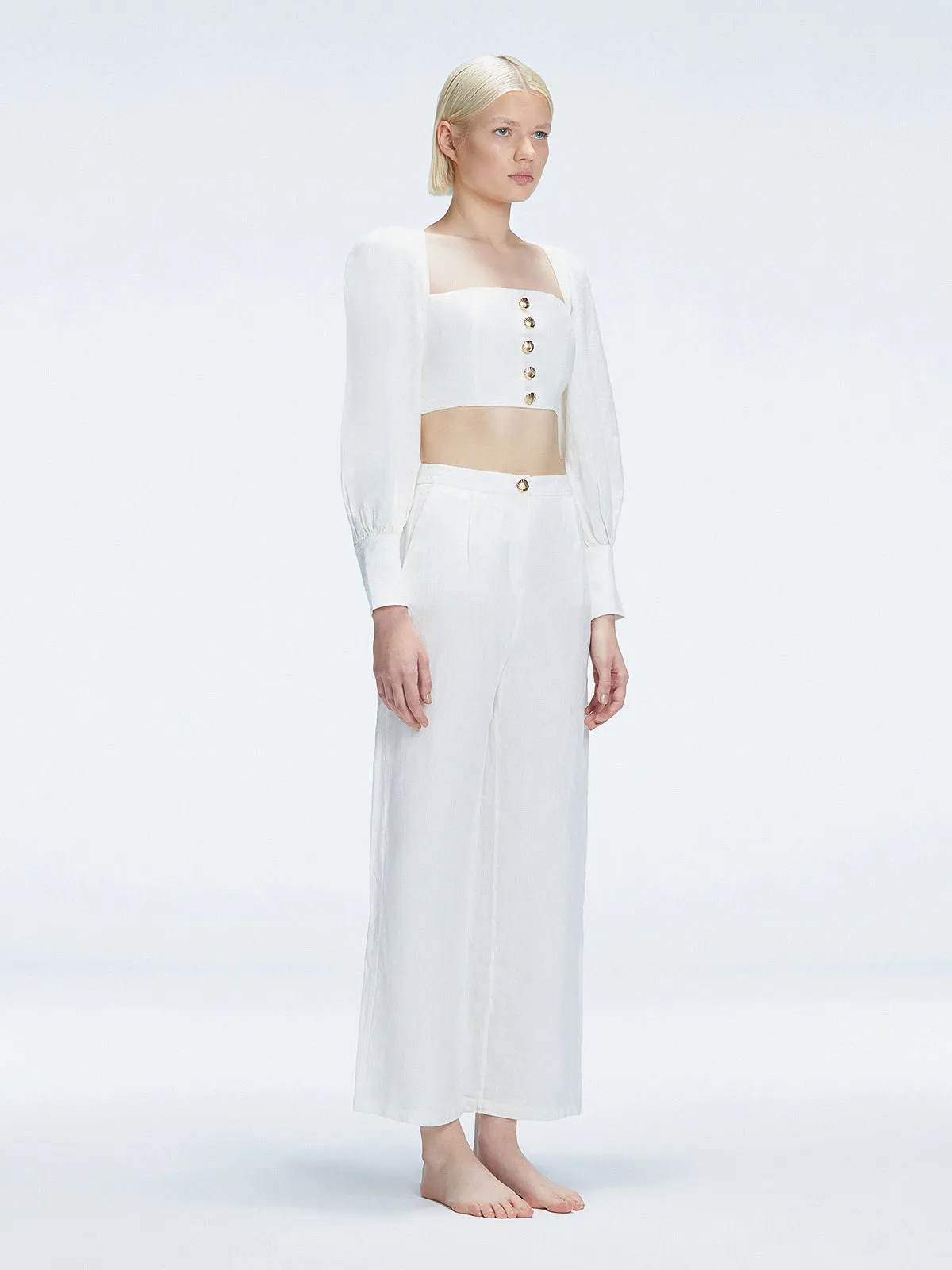 Gemma White Top and Valencia White Pants