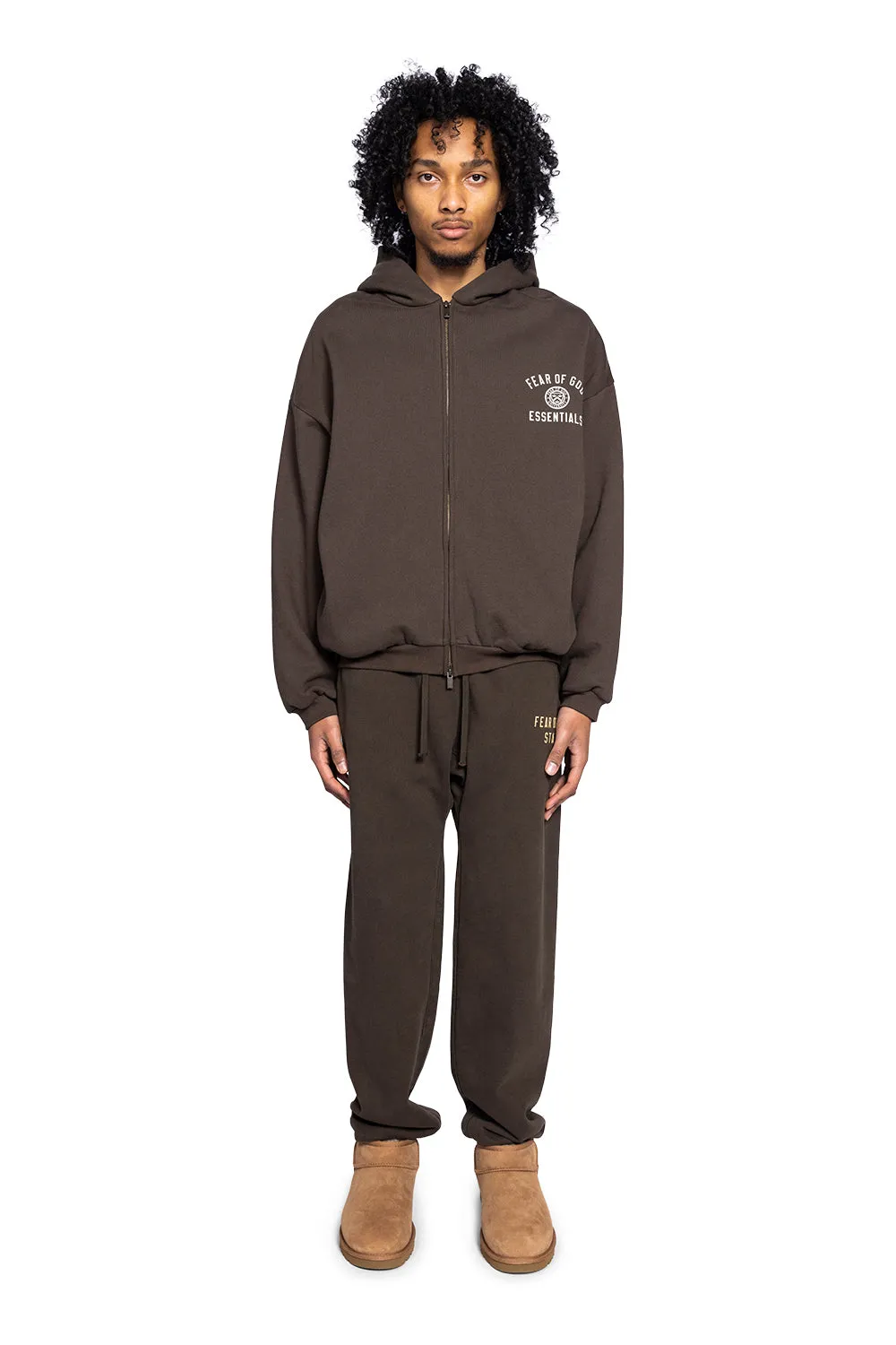 HEAVY FLEECE ESSENTIALS SWEATPANT BROWN