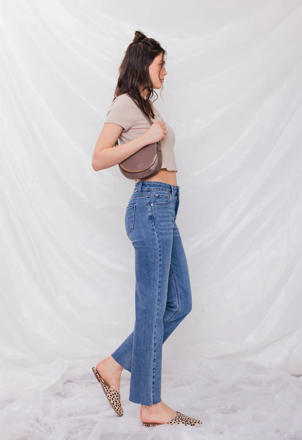 High Rise Straight Jeans