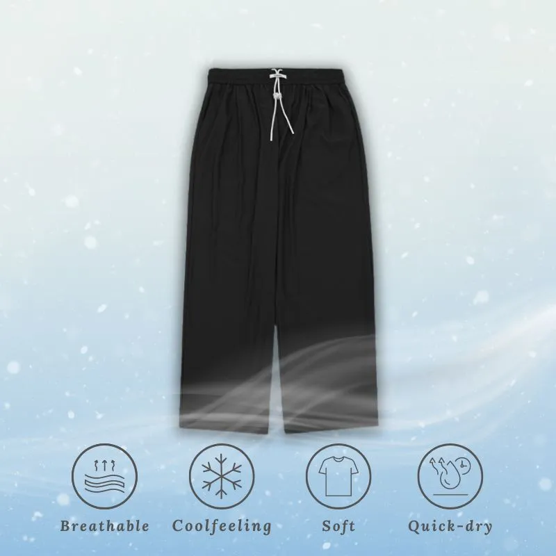 Ice Silk Wide Leg Pants
