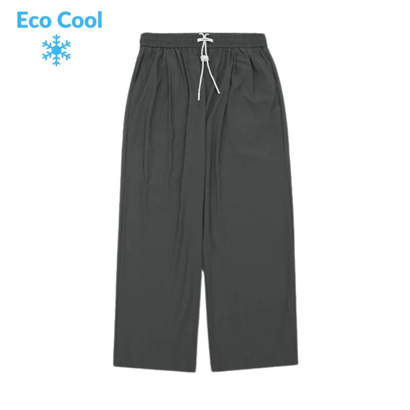 Ice Silk Wide Leg Pants