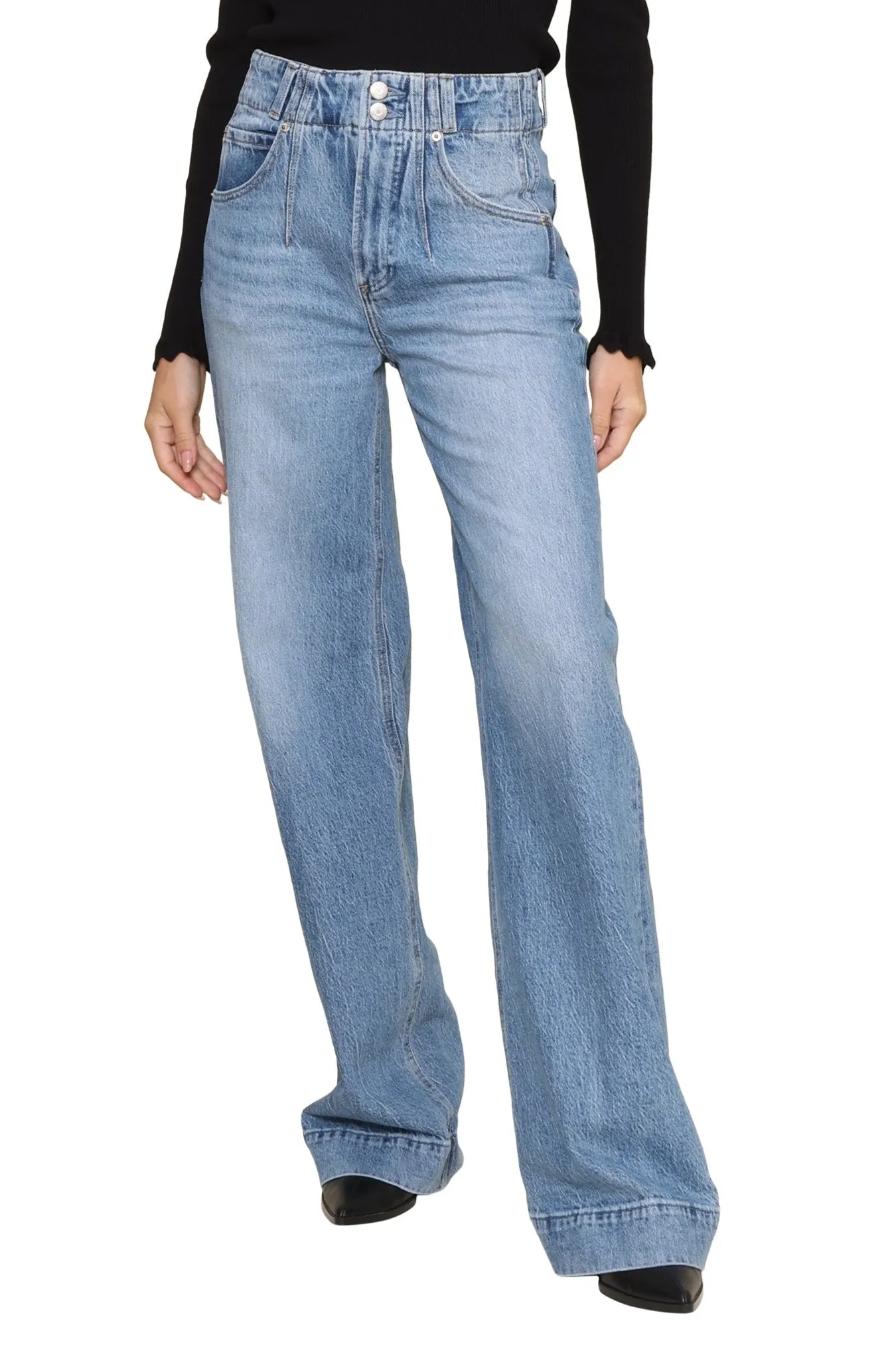 Lana Double Button Jeans