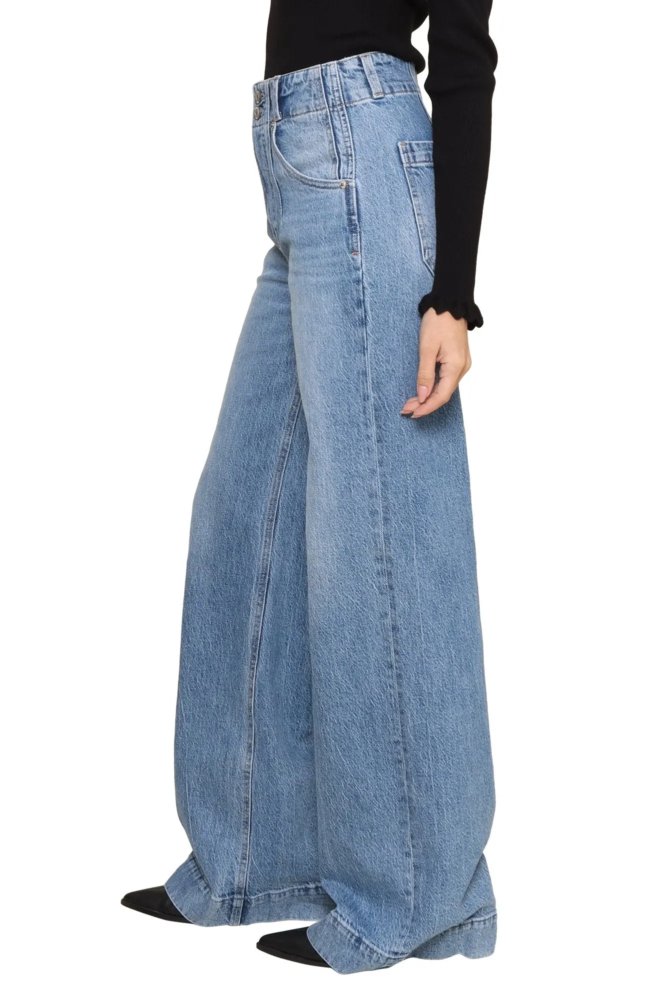 Lana Double Button Jeans