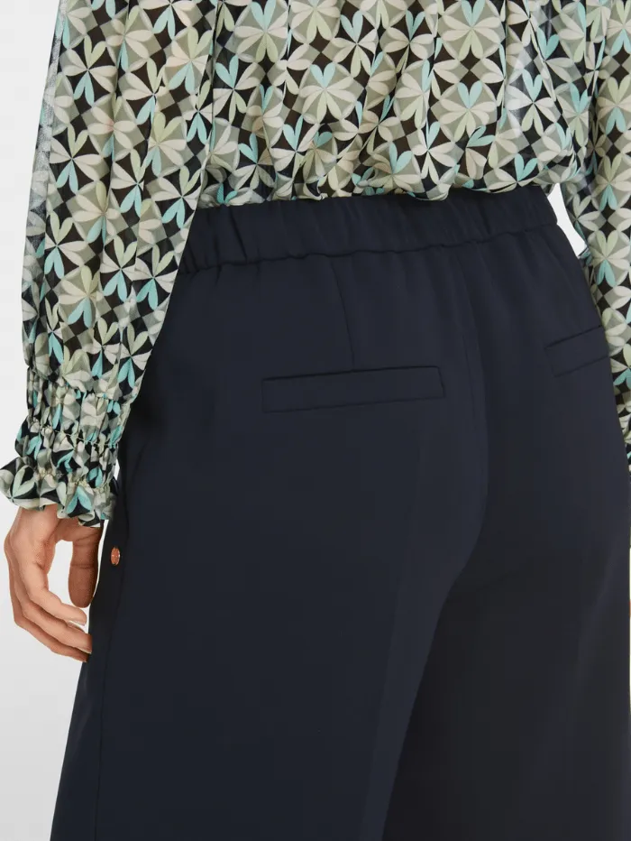 Marc Cain Collections Washington Wide Navy Trousers XC 81.19 W56 Col 395