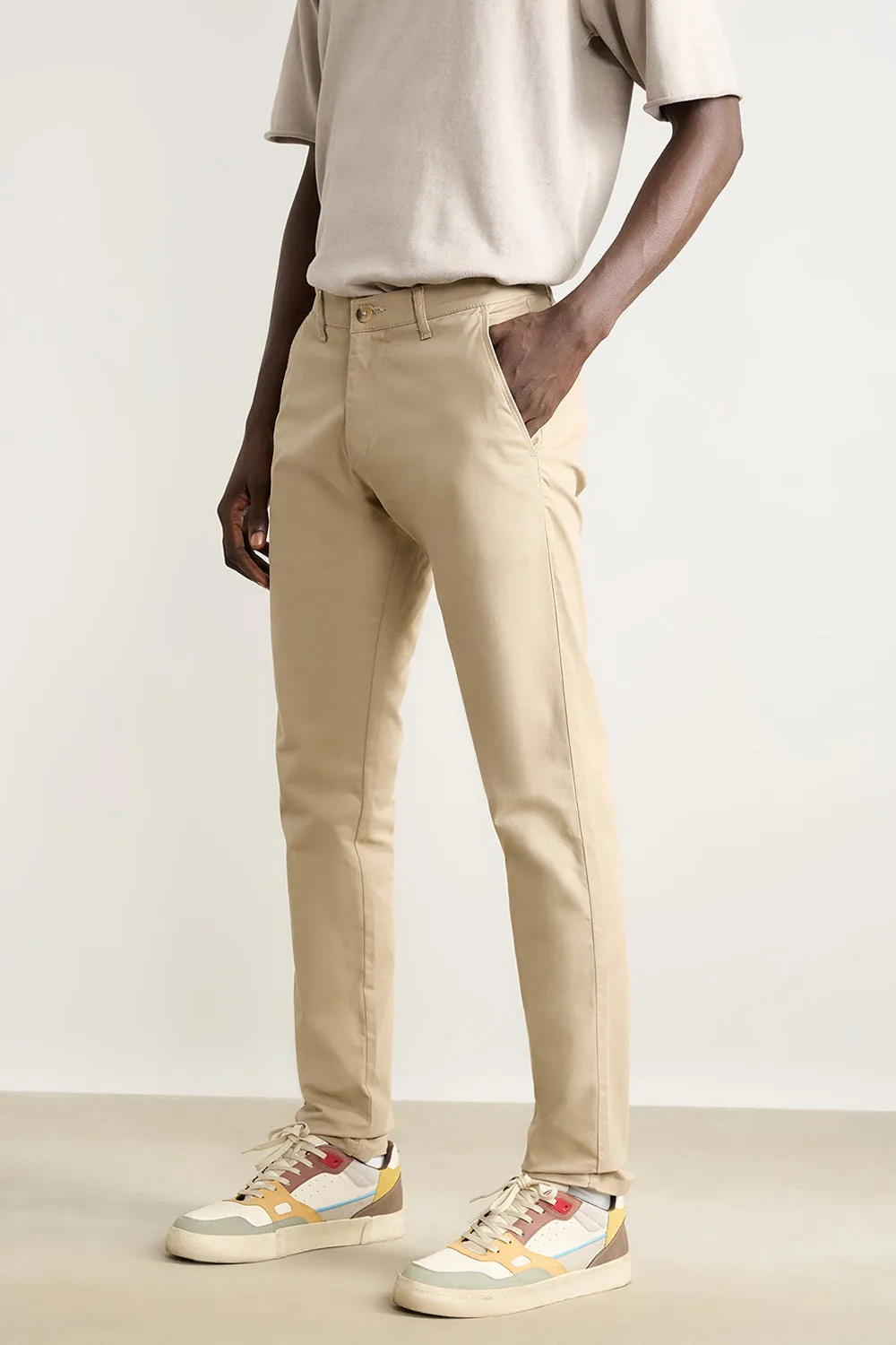 Men's Ecru Summer Pants