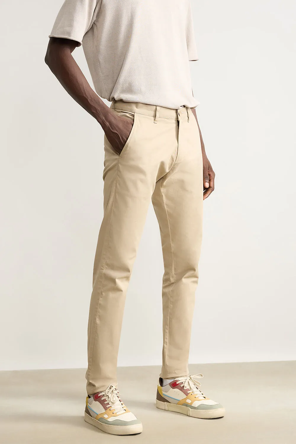 Men's Ecru Summer Pants