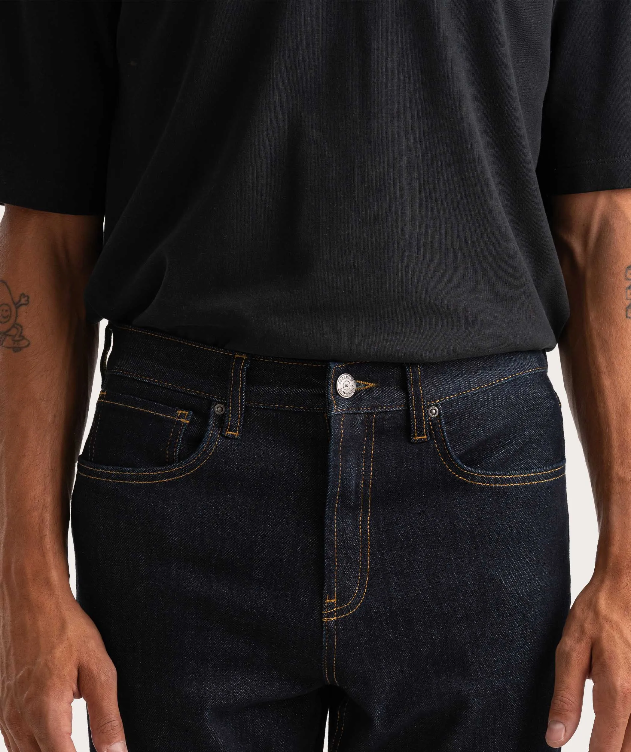 Mens Slim Stretch Denim Pants - Indigo