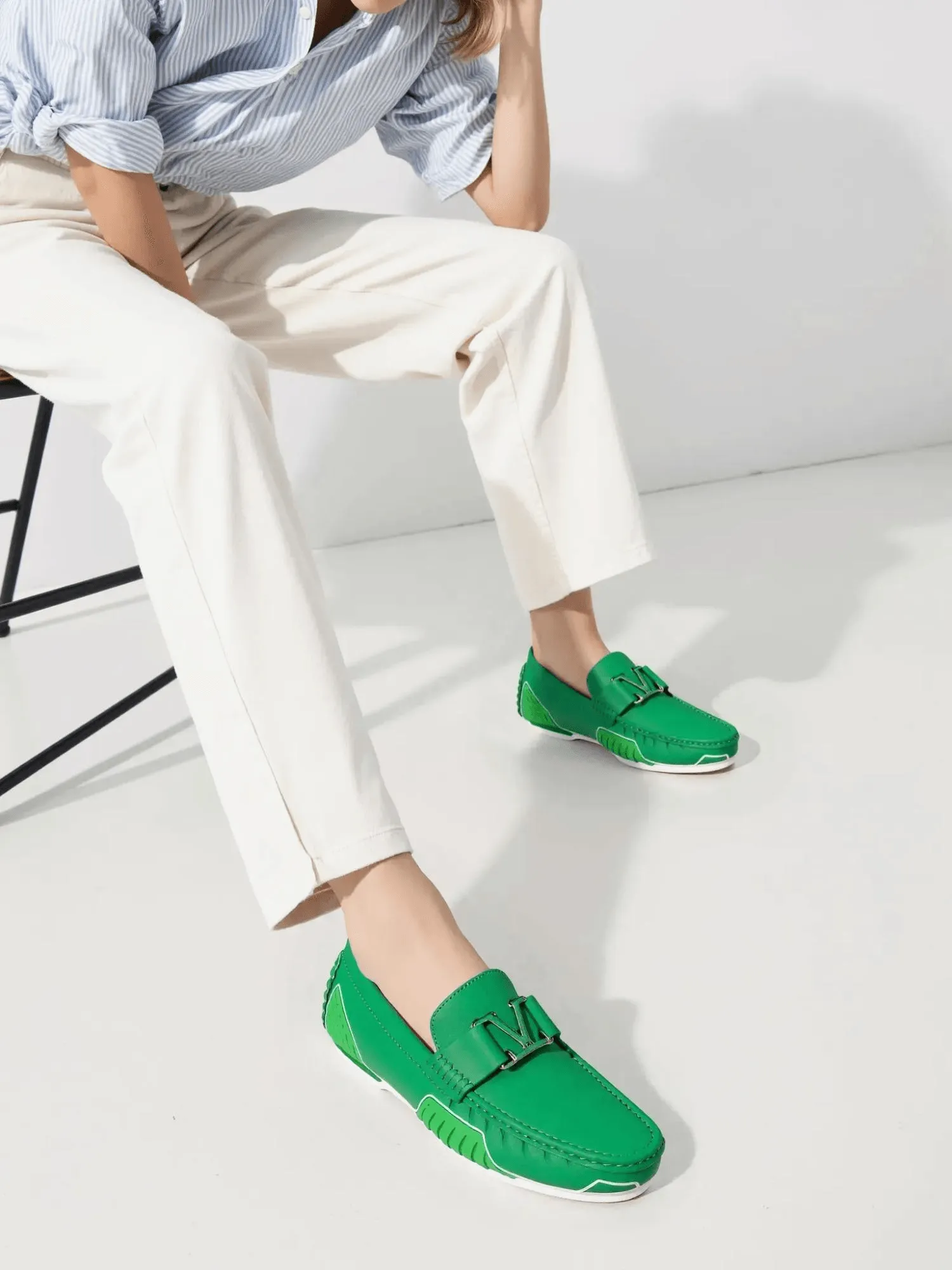 Men's Soft Luxury in Genuine Leather Moccasin Loafers