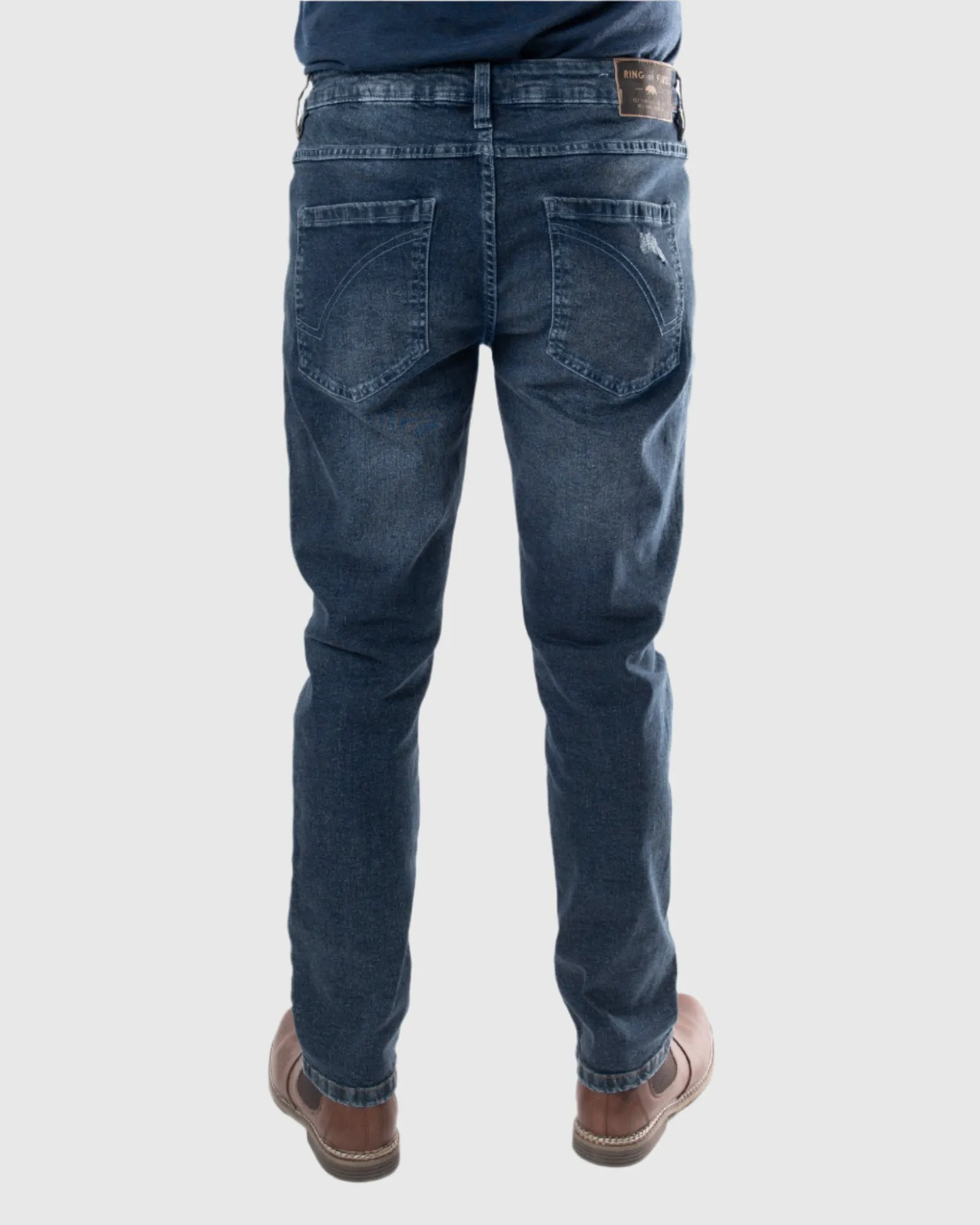 MEN'S STAMPEDE RIPPED STRAIGHT FIT JEANS