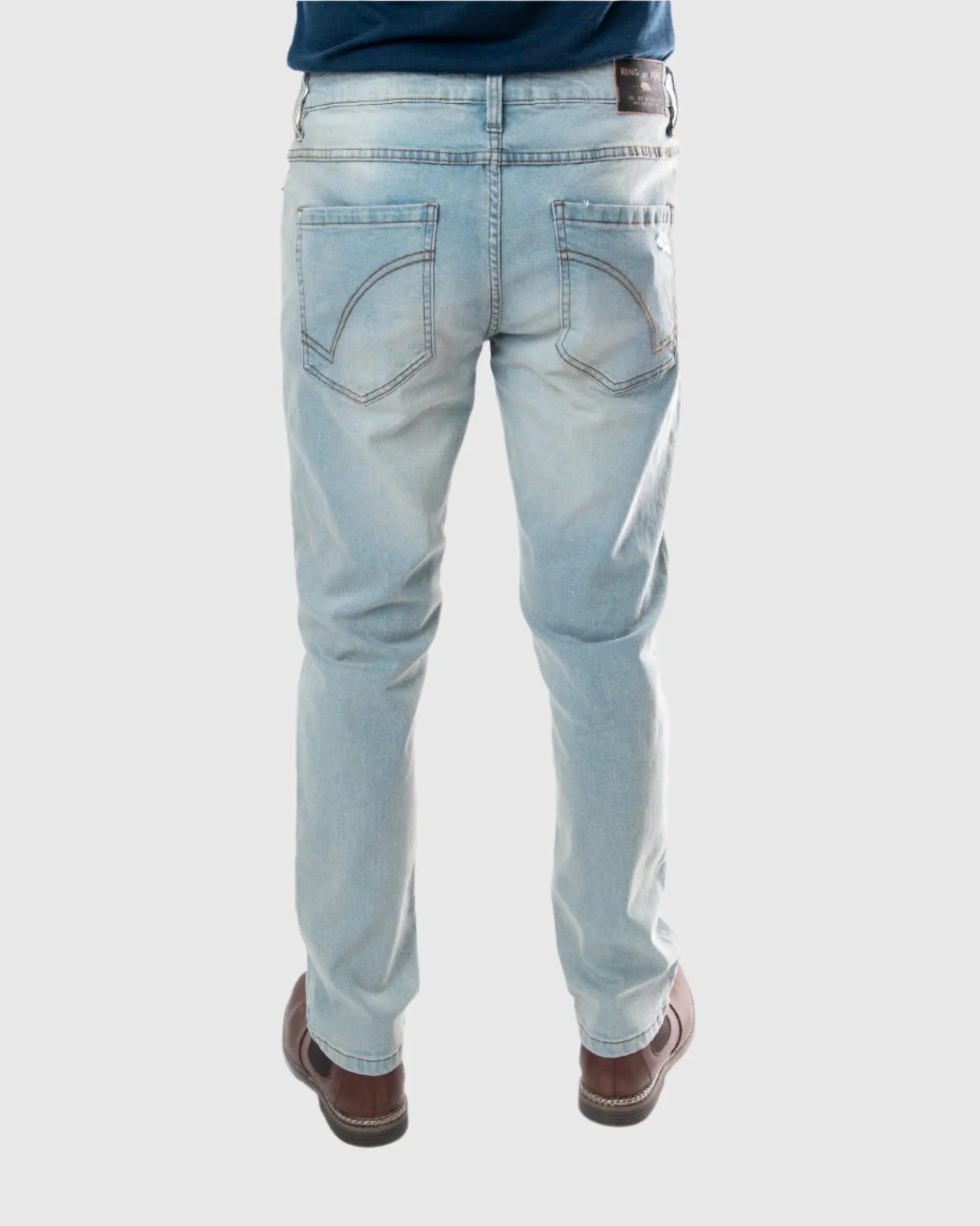 MEN'S STAMPEDE RIPPED STRAIGHT FIT JEANS