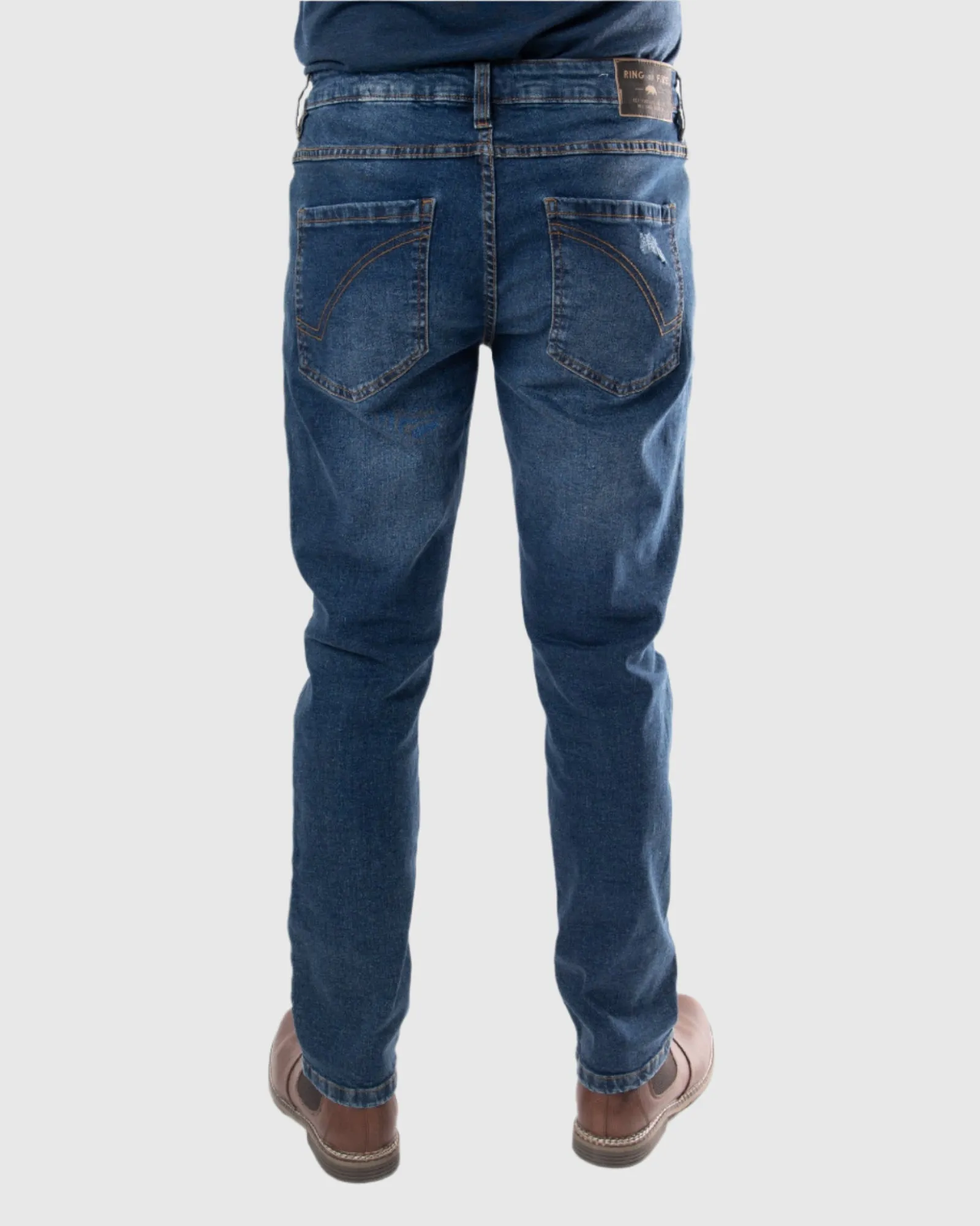 MEN'S STAMPEDE RIPPED STRAIGHT FIT JEANS