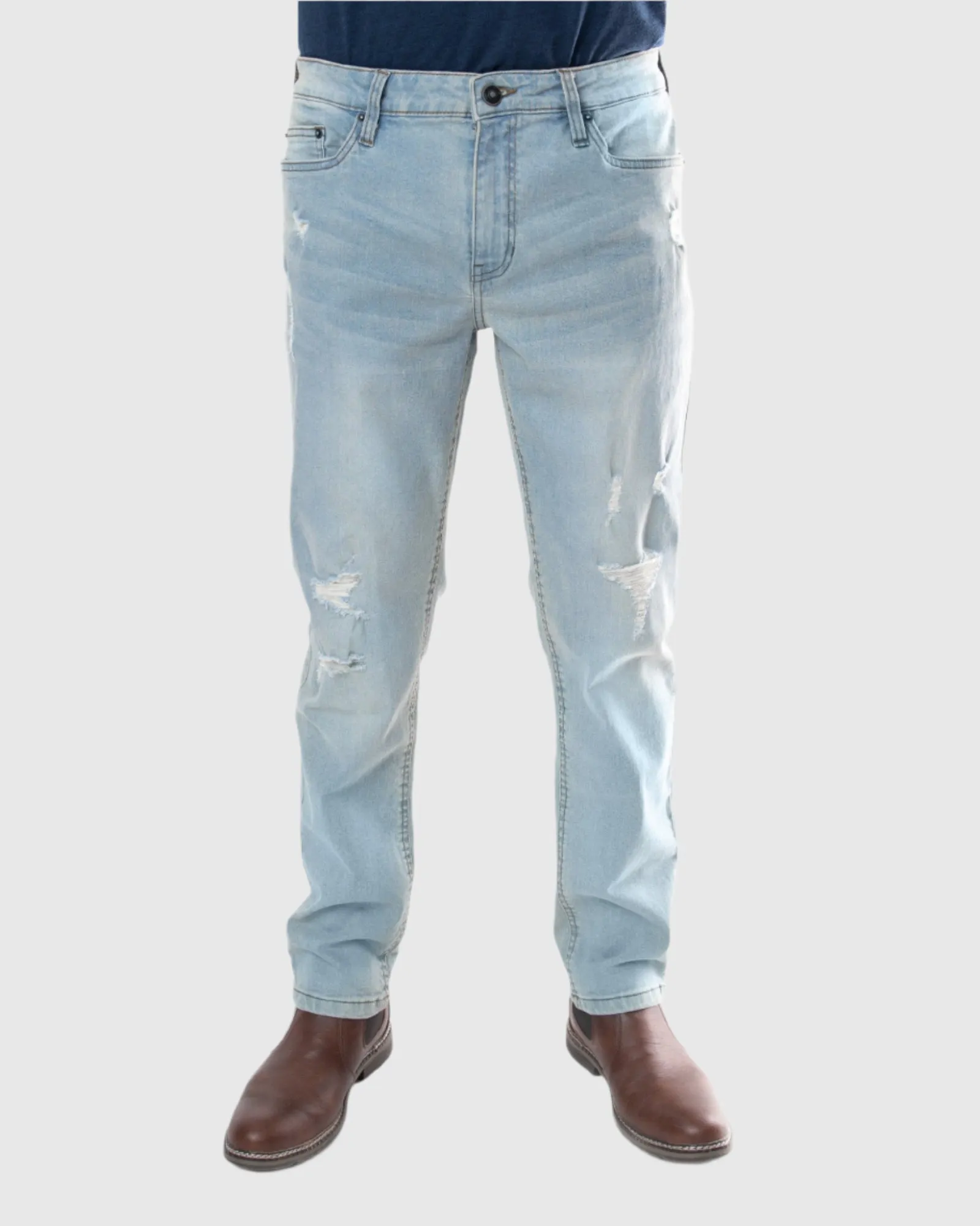 MEN'S STAMPEDE RIPPED STRAIGHT FIT JEANS