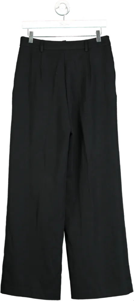 New Look Black Wide Leg Trousers UK 12