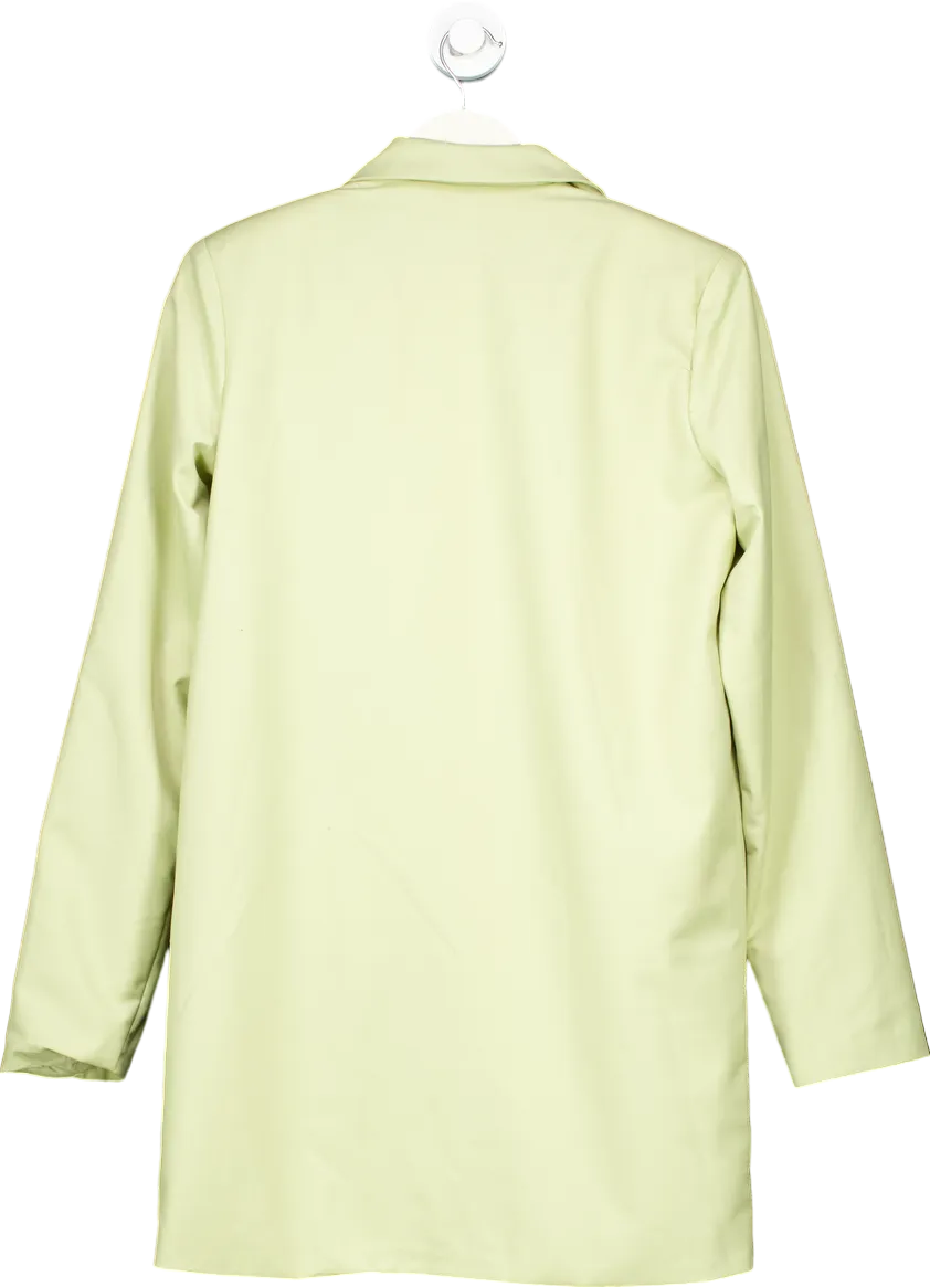 PrettyLittleThing Light Green Longline Blazer UK 6