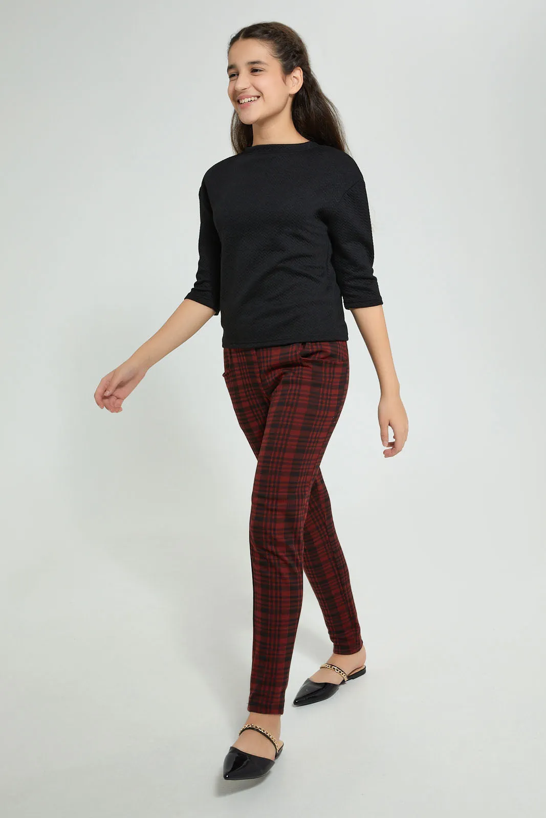 Red And Black Checkered Trouser