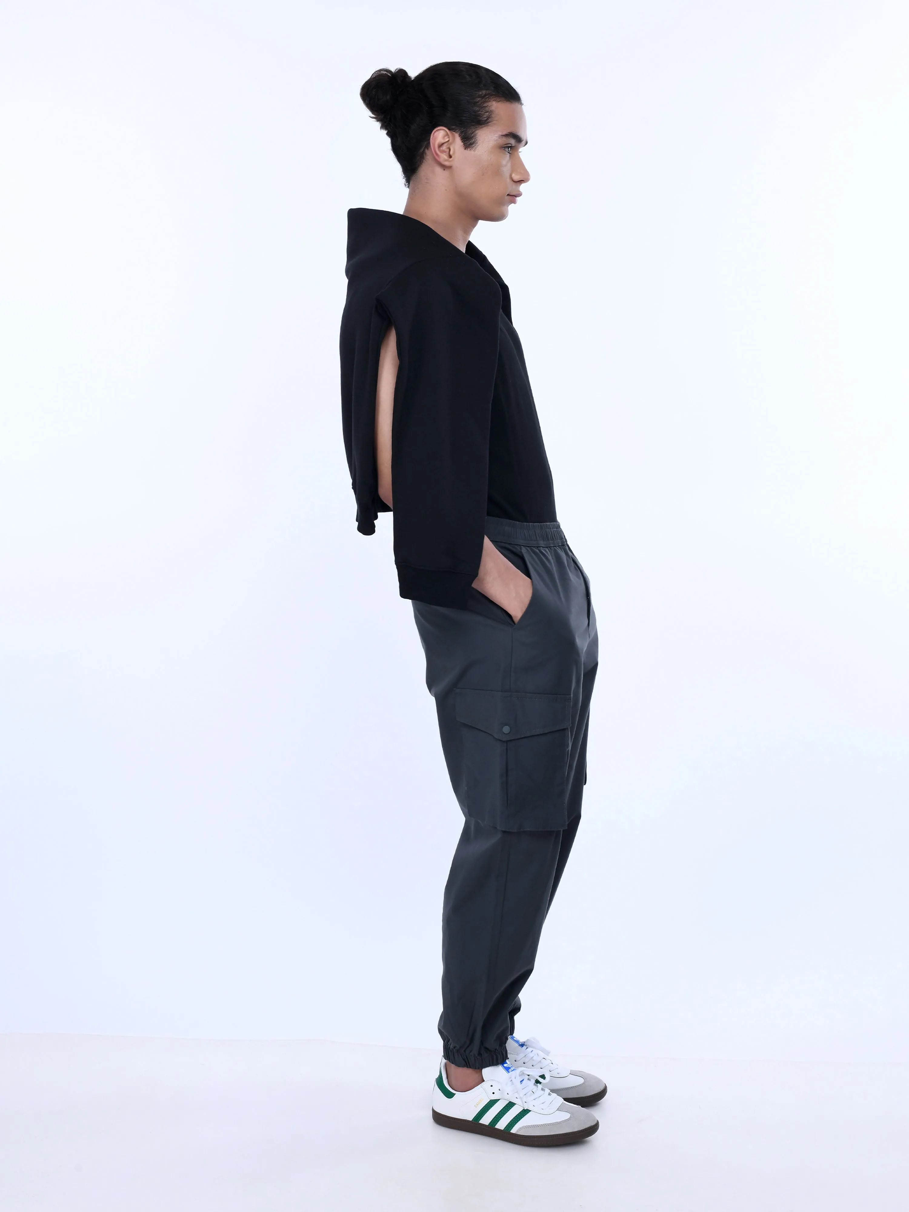 Relaxed Light Cotton Grey Joggers