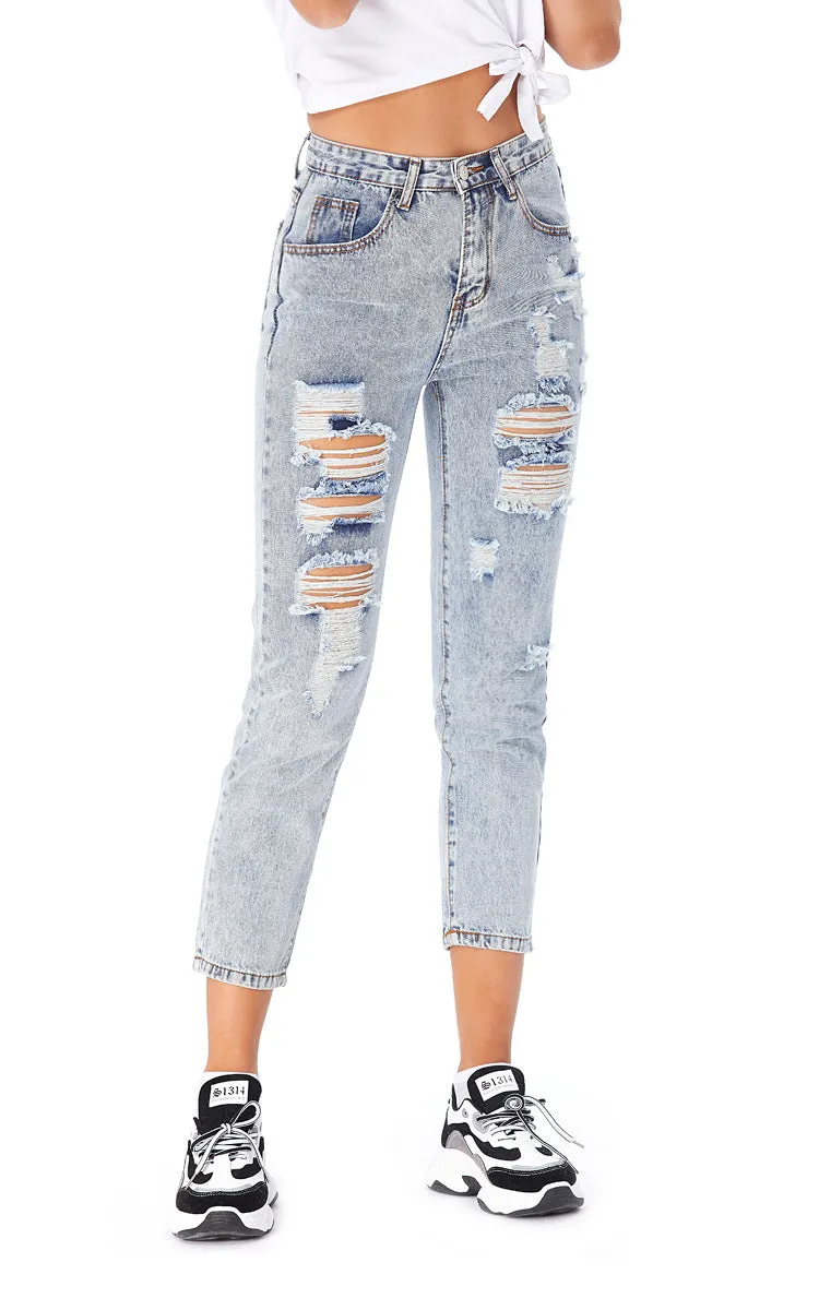 SANGO: Ripped Denim Jeans