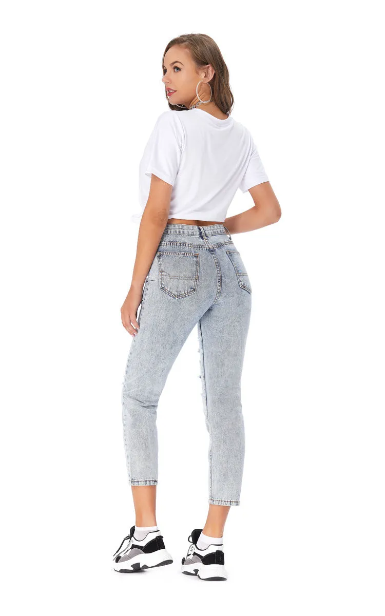 SANGO: Ripped Denim Jeans