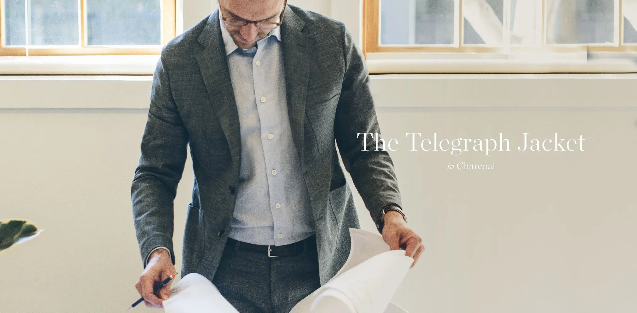 The Telegraph Jacket in Charcoal