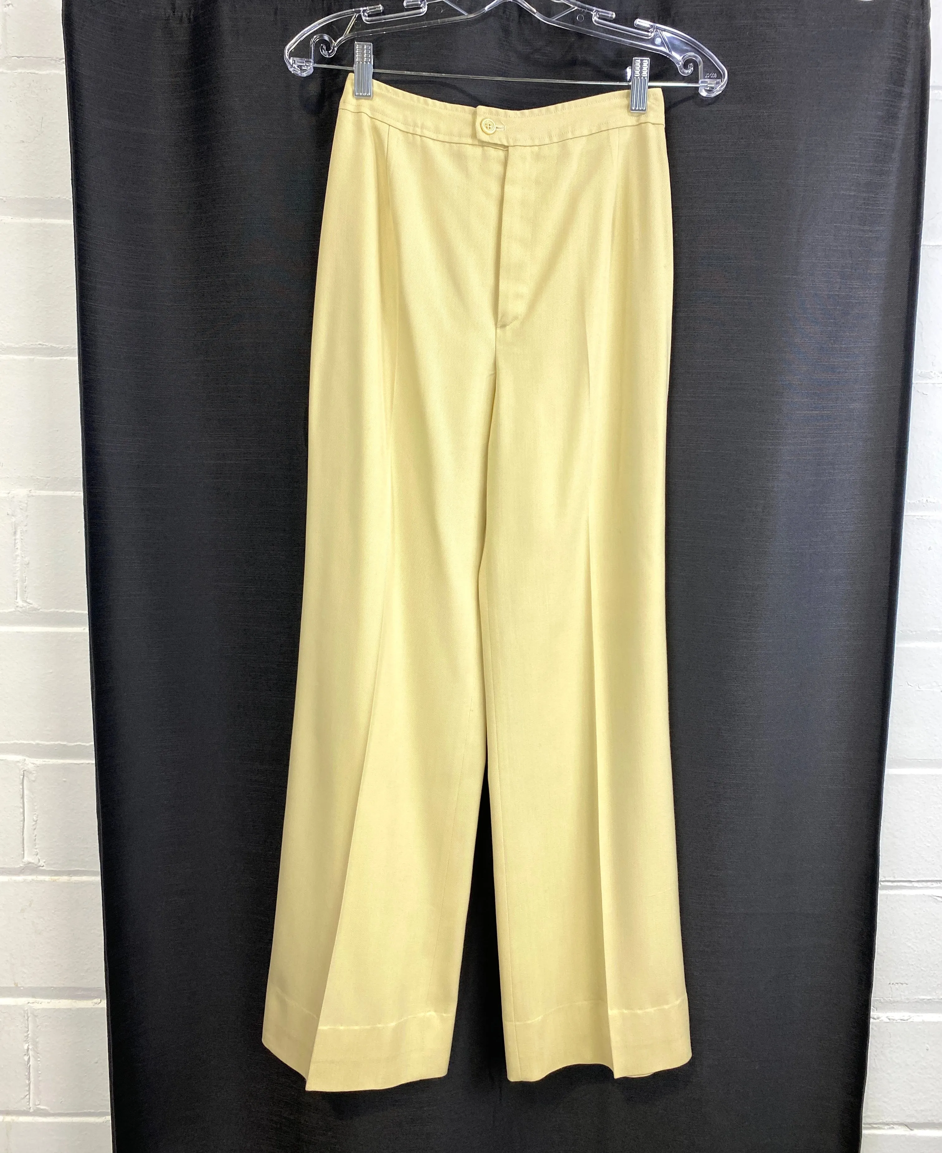 Vintage 1970s Cream 2-Piece Safari Jacket & Pants Set, XS